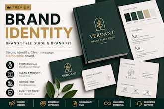 design modern brand identity and brand kit
