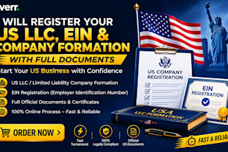 form your US llc in any state assist with ein and non US resident