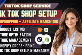 set up tiktok shop setup tik tok dropshipping affiliate marketing