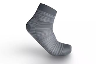 design 3d model for socks, soccer socks, sports socks glove boxing gloves render
