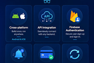 develop custom business mobile app using react native for android and ios