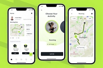 doctor booking telehealth solutions, sport fitness tracking app