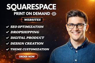 setup squarespace printify with print on demand store
