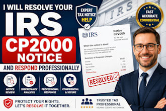 resolve your irs cp2000 notice and respond professionally