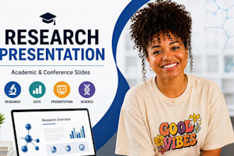 scientific research presentation, academic conference powerpoint slides
