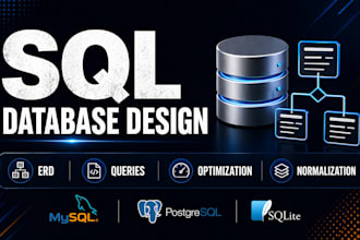 design sql database schema, er diagram, normalization and advanced queries