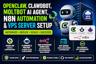 openclaw clawdbot moltbot ai agent, n8n automation vps server