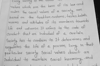do my neat handwriting