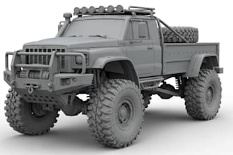 create realistic 3d truck models for games and visualization