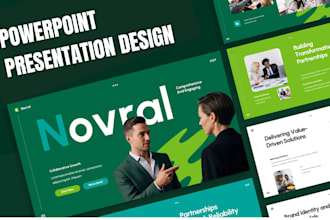 design or redesign a professional corporate powerpoint presentation,