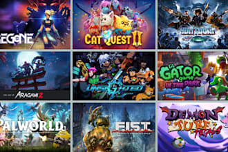 design steam capsule game banner, steam head cover art game asset game poster