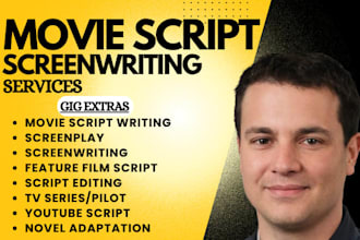 edit movie script, screenplay screenwriting, film tv pilot, anime script