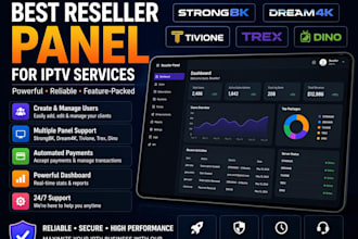 create best reseller panel strong8k dream4k tivione trex and dino
