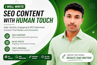 write SEO content with human touch
