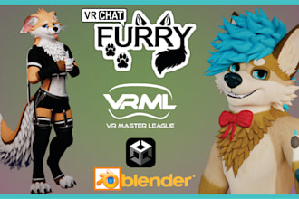 create custom vrchat avatar, 3d model with unity setup and full optimization