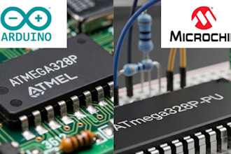 do arduino programming, atmega avr microcontroller code and project