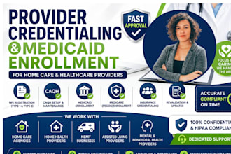 credentialing and provider enrollment for US home health care provider, medicaid