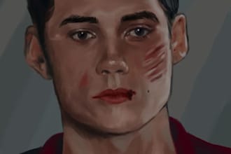 draw art portrait from photo