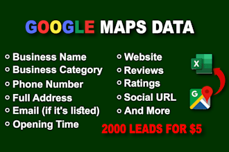 scrape google map data for lead generation b2b data extraction