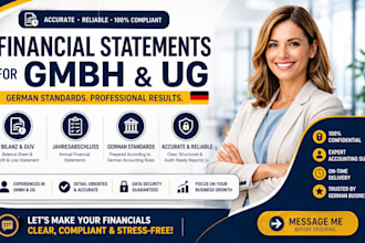 prepare financial statements for gmbh and ug companies in germany