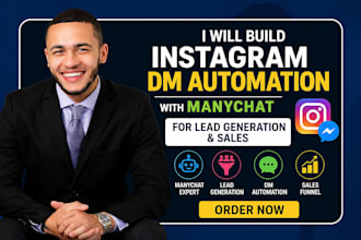 build instagram dm automation with manychat for leads