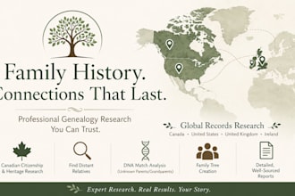 help with your canadian US UK genealogy and family tree research