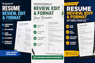 professionally format and edit your resume
