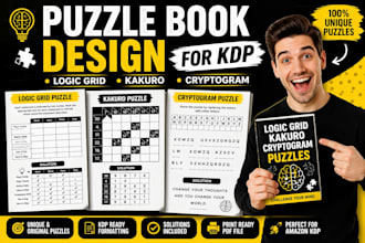 create profitable KDP puzzle books with cryptogram kakuro and logic games