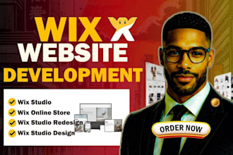 do wix development, wix studio design, wix studio redesign and wix online store