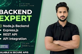 develop a high performance node js and express js backend