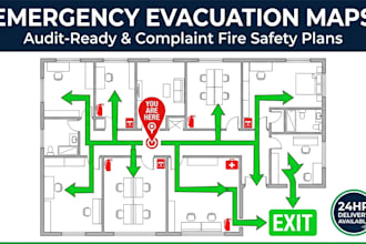 design emergency evacuation maps and fire safety plans for your building