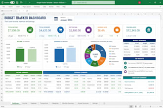create a custom tailored automated excel budget tracker