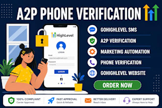setup a2p phone verification, ghl sms, a2p 10dlc