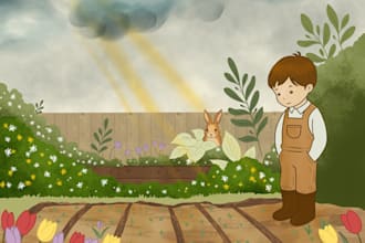 draw engaging children storybook illustrations
