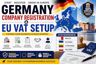 register your german company and eu vat in malta, estonia, lithuania