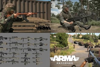 create custom armor, weapons, props, and characters for arma reforger