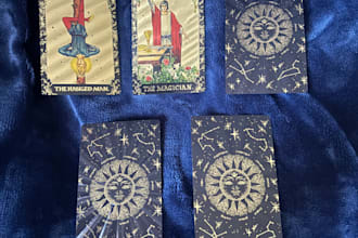 intuitvely draw and read tarot cards
