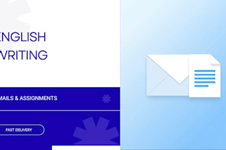 write emails,assignments and help in english content