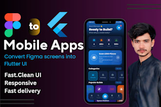 convert figma to flutter mobile app UI with pixel perfect code