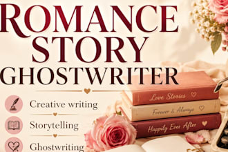 ghostwrite romance fiction stories with your idea