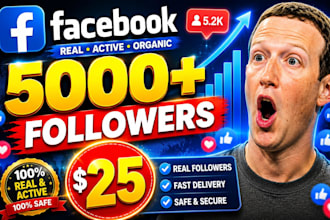 buy 5,000 facebook followers fast, organically