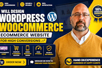 design woocommerce website, wordpress ecommerce website for high conversions