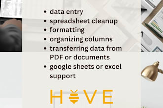 do accurate data entry and spreadsheet organization