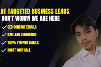 do b2b lead generation email list building ceo c level leads