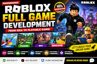 develop roblox full game, roblox game creation, roblox developer, roblox scrip