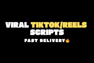 write viral tiktok and instagram reels scripts