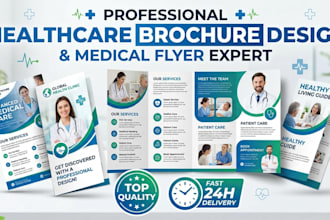 design healthcare and medical brochures, flyers for your business