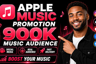 gain 900k listeners for apple music promotion music marketing apple music growth