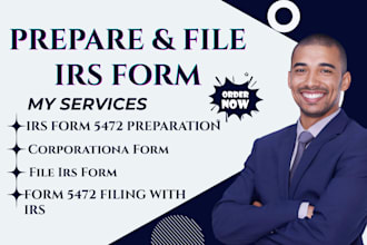 prepare and file your irs form 5472 for US corporations