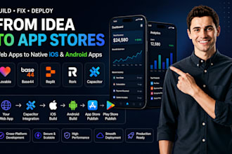 fix deploy lovable base44 replit rork app vercel ios android app play store